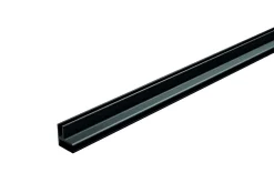 Coin profilé de finition alu noir pour dalles PVC Dumawall L. 260 x l 15cm x H. 1.5 cm Ép 5 mm- Clearance