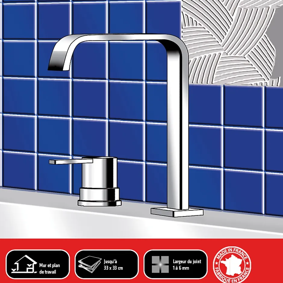 Colle & joint pâte gris 1,5 kg-Parexlanko Best