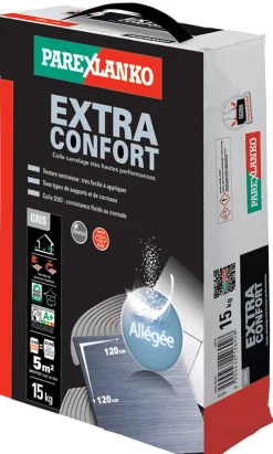 Parexlanko Colle carrelage Extra confort Allégée 15 kg