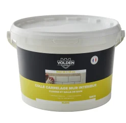 Volden Colle carrelage mur intérieur cuisine et salle de bain blanc 10kg