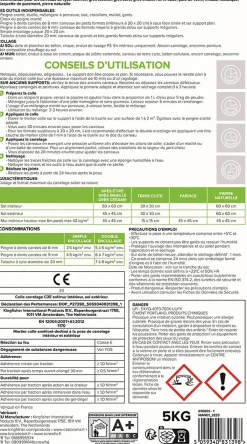 Colle carrelage sol int/ext et mur intérieur gris C2E 5kg-Volden Outlet