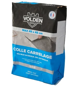 Volden Colle carrelage sol int/ext et mur intérieur gris C2 25kg