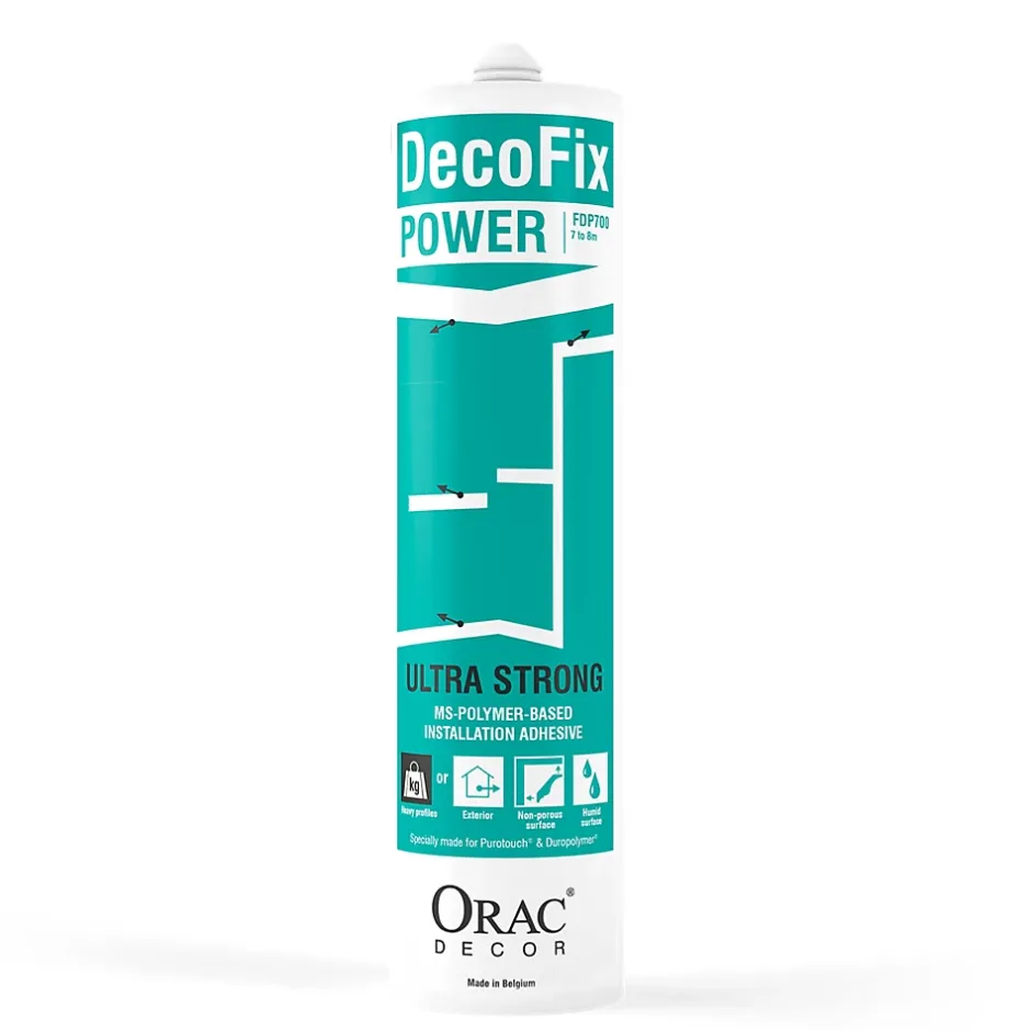 Colle Decofix Power FDP700 Orac Decor - Fixation ultra fort panneau, corniche, moulures, plinthes - 290ml A l'unité- Sale