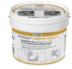 Schluter Colle d'étanchéité bi-composant pour raccords et joints singuliers-KERDI-COLL-L - Seau de 1,85 kg
