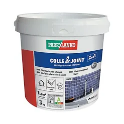 Parexlanko Colle et joint carrelage mur intérieur blanc 3kg