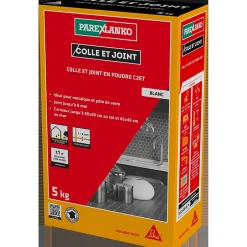 Colle et joint en poudre 5 kg blanc-Parexlanko Best