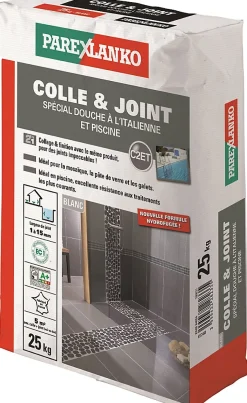 Parexlanko Colle et joint spéciale douche italienne 25 kg