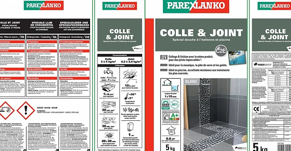 Parexlanko Colle et joint spéciale douche italienne 5 kg