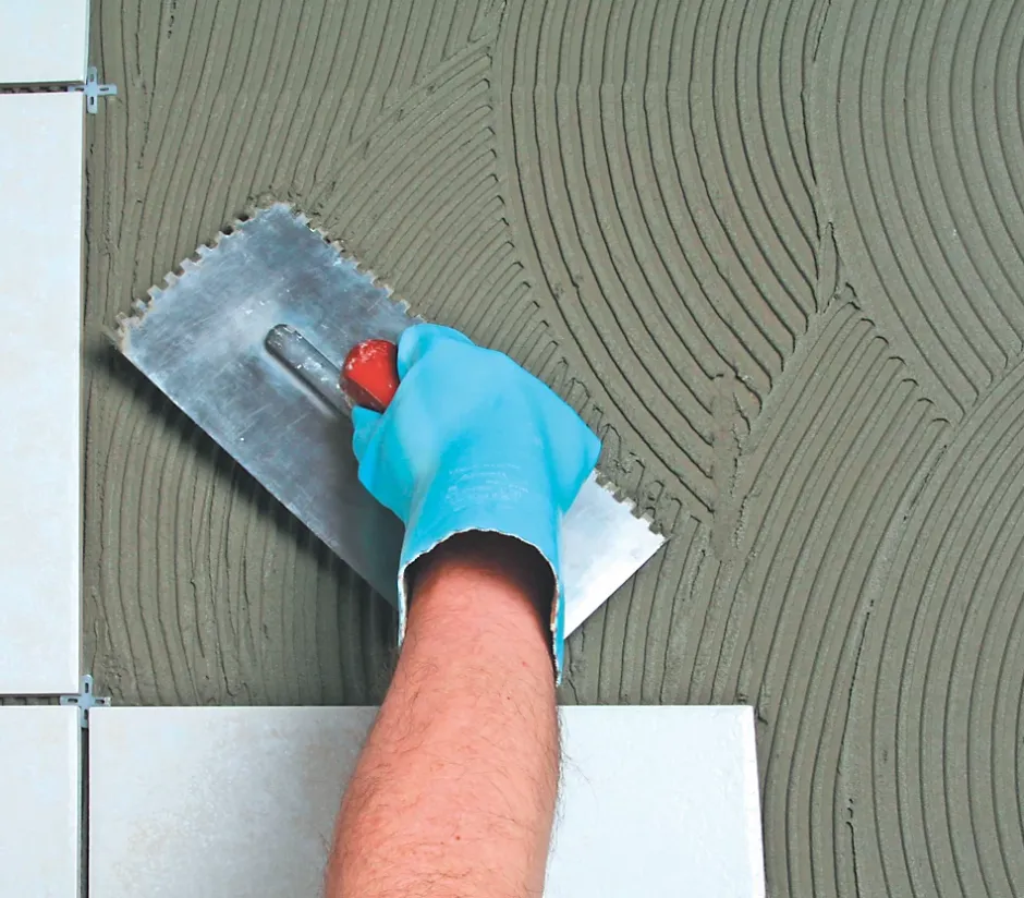 Semin Colle pour Carrelage Haute Performance Kedofix , Prêt à l'emploi, Intérieur/extérieur, seau de 5 kg