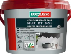 Colle pour carrelage mur et sol intérieur hautes performances blanc 5kg-Parexlanko Hot