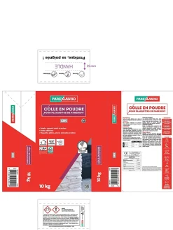 Colle pour plaquettes de parement intérieur gris poudre 10kg-Parexlanko Outlet