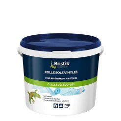Bostik Colle Sols Souples pour Sols Vinyles - Revêtements Plastiques 7kg