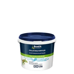 Bostik Colle Sols Souples pour Sols Vinyles - Revêtements Plastiques 3kg