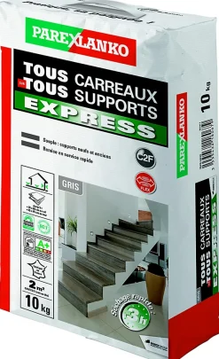 Colle tous carreaux tous supports Express 10 kg-Parexlanko Best