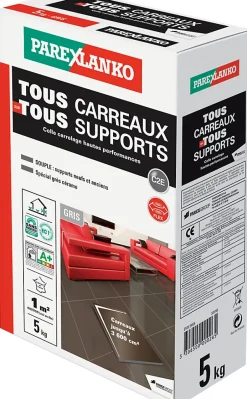 Parexlanko Colle tous carreaux tous supports Gris 5kg