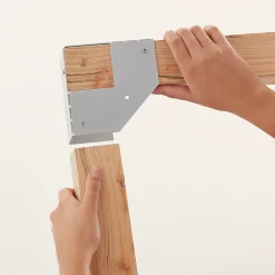 Connecteur métal Elvet 2 tasseaux 60 mm-GoodHome Discount