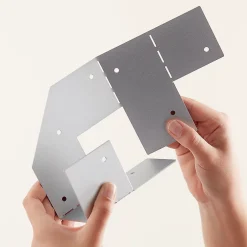 Connecteur métal Elvet 2 tasseaux 60 mm-GoodHome Discount