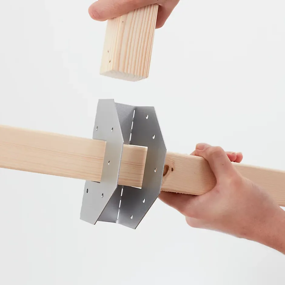 Connecteur métal Elvet en T 38 mm-GoodHome Discount