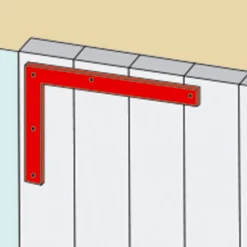 Contre équerre pour volets battants acier noir Afbat L.300 x l.35 H.250 mm-Afbat - Tb Industrie Sas Hot