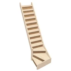 Contremarche escalier 1/4 tournant 80 cm-Kordo Best