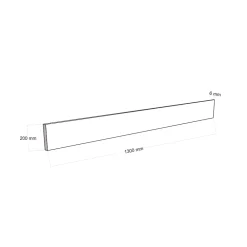 Fortia Contremarche chêne 20 x 130 cm vendue par 2