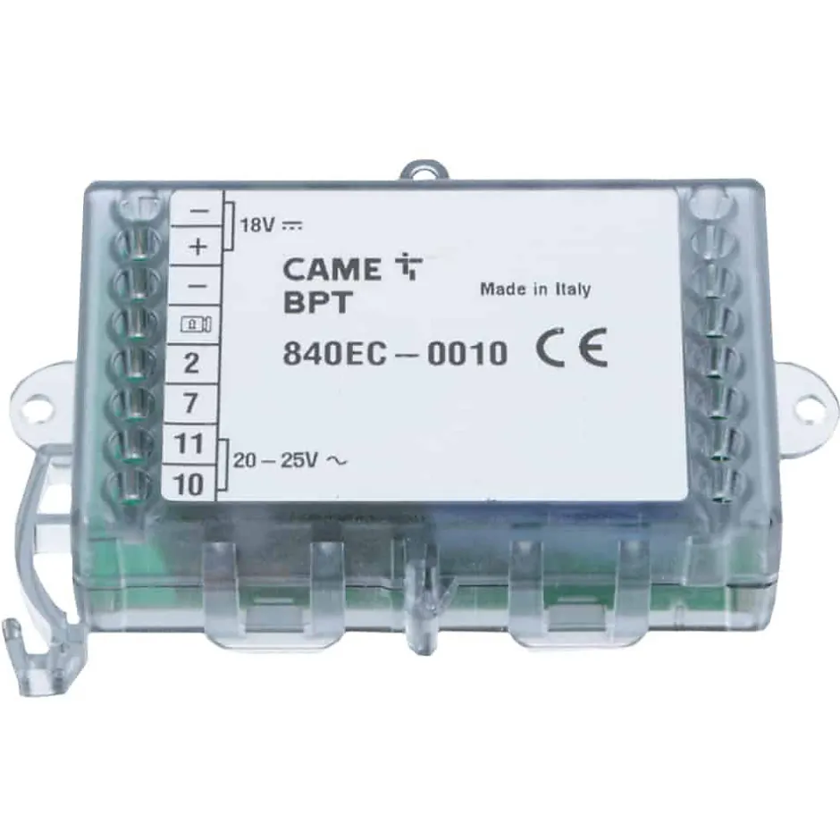 Convertisseur de tension 24 V (AC) - 18 V (DC) (Réf : 840EC-0010) pour motorisation-Came