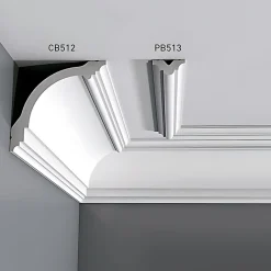 Corniche classique au design linéaire CB512N-Orac Decor Hot