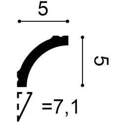 Corniche classique de taille moyenne CB521N-Orac Decor Hot