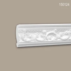 Profhome Corniche de plafond polyuréthane 150124 Moulure décorative 200 x 5,7 x 11,5 cm (L x l x h)