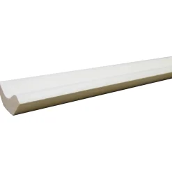 Corniche moderne tronquée MDF prépeint blanc 23x23mm L.2,44m-