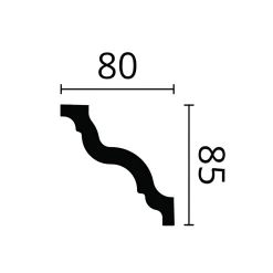 Noel & Marquet Corniche NMC GR-box-10 NOMASTYL 1 carton 10 pièces Moulure décorative