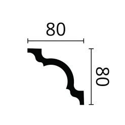 Noel & Marquet Corniche NMC NOMASTYL A1 Moulure décorative Corniche de plafond