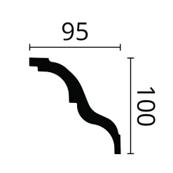 Corniche NMC NOMASTYL AT Moulure décorative Corniche de plafond-Noel & Marquet New