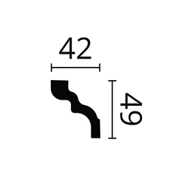 Corniche NMC NOMASTYL D Moulure décorative Corniche de plafond-Noel & Marquet Online