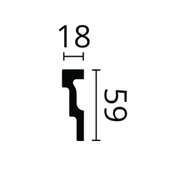 Corniche NMC NOMASTYL M2 Moulure décorative Corniche de plafond-Noel & Marquet Discount