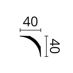 Noel & Marquet Corniche NMC NOMASTYL NE1 PURE Moulure décorative Corniche de plafond