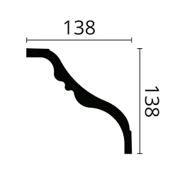 Corniche NMC TI-box-10 NOMASTYL 1 carton 10 pièces Moulure décorative-Noel & Marquet