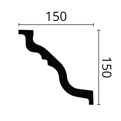 Corniche NMC TL-box-10 NOMASTYL 1 carton 10 pièces Moulure décorative-Noel & Marquet Outlet