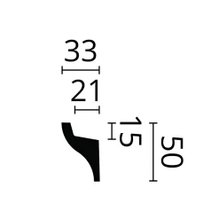 Noel & Marquet Corniche NMC WALLSTYL IL3 Moulure décorative Corniche de plafond Éclairage indirect