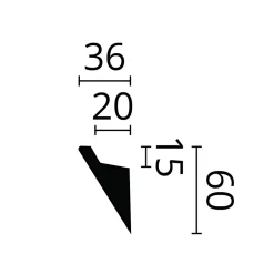 Corniche NMC WALLSTYL IL4 Moulure décorative Corniche de plafond Éclairage indirect-Noel & Marquet New