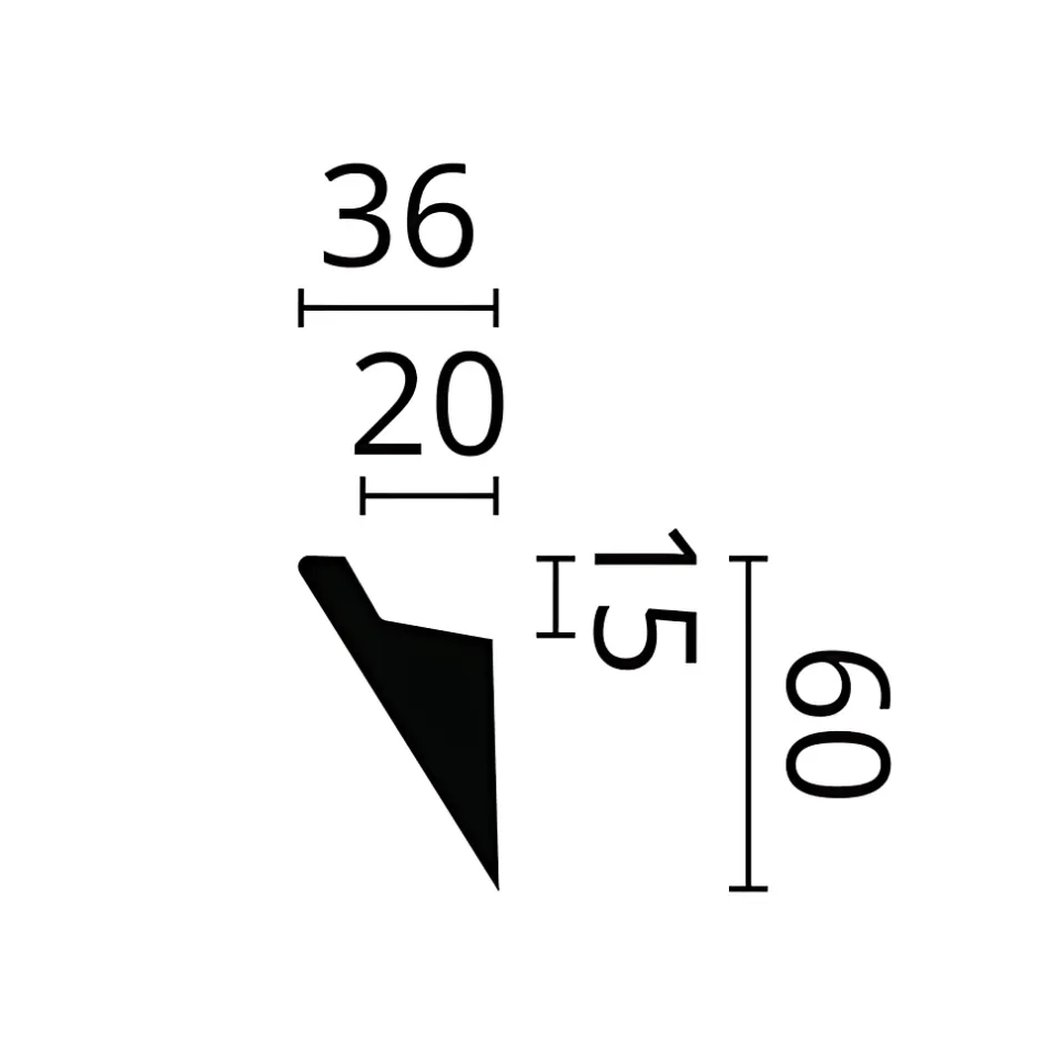 Corniche NMC WALLSTYL IL4 Moulure décorative Corniche de plafond Éclairage indirect-Noel & Marquet New