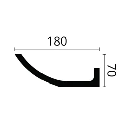 Noel & Marquet Corniche NMC WALLSTYL WT4 Moulure décorative Corniche de plafond Éclairage indirect