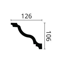 Corniche NMC WALLSTYL WT11 Moulure décorative Corniche de plafond-Noel & Marquet Outlet