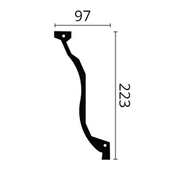 Noel & Marquet Corniche NMC Z7-box ARSTYL 1 carton 6 pièces Moulure décorative