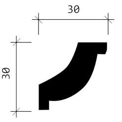 Corniche 150123 1 carton 36 pièces Moulure décorative-Profhome Best