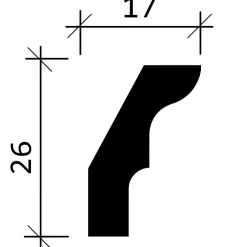 Corniche 650155 1 carton 10 pièces Moulure décorative-Profhome Online