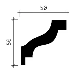 Profhome Corniche 150103 Moulure décorative