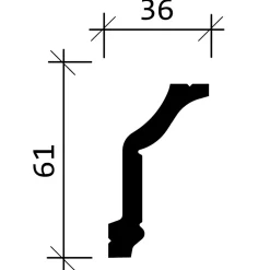 Profhome Corniche 650174 Moulure décorative