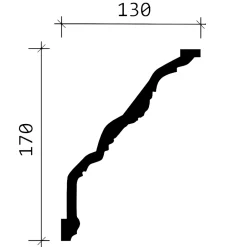 Corniche 150201 Moulure décorative-Profhome