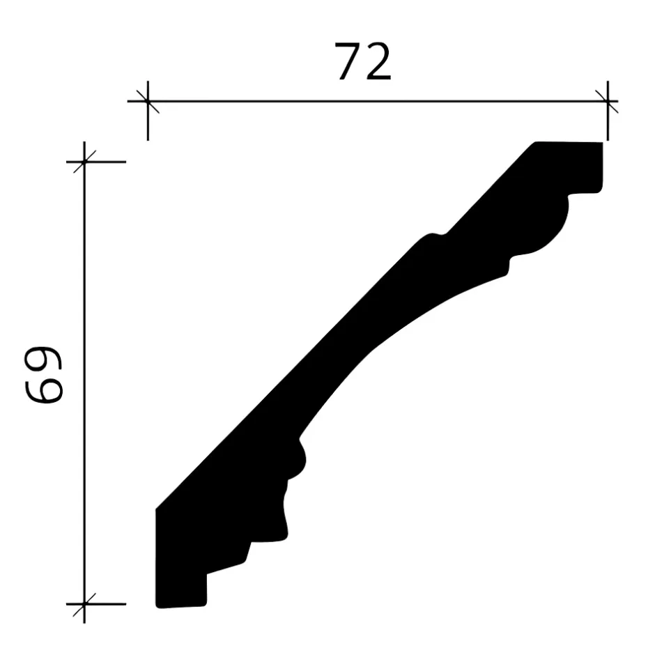 Profhome Corniche 150189 Moulure décorative